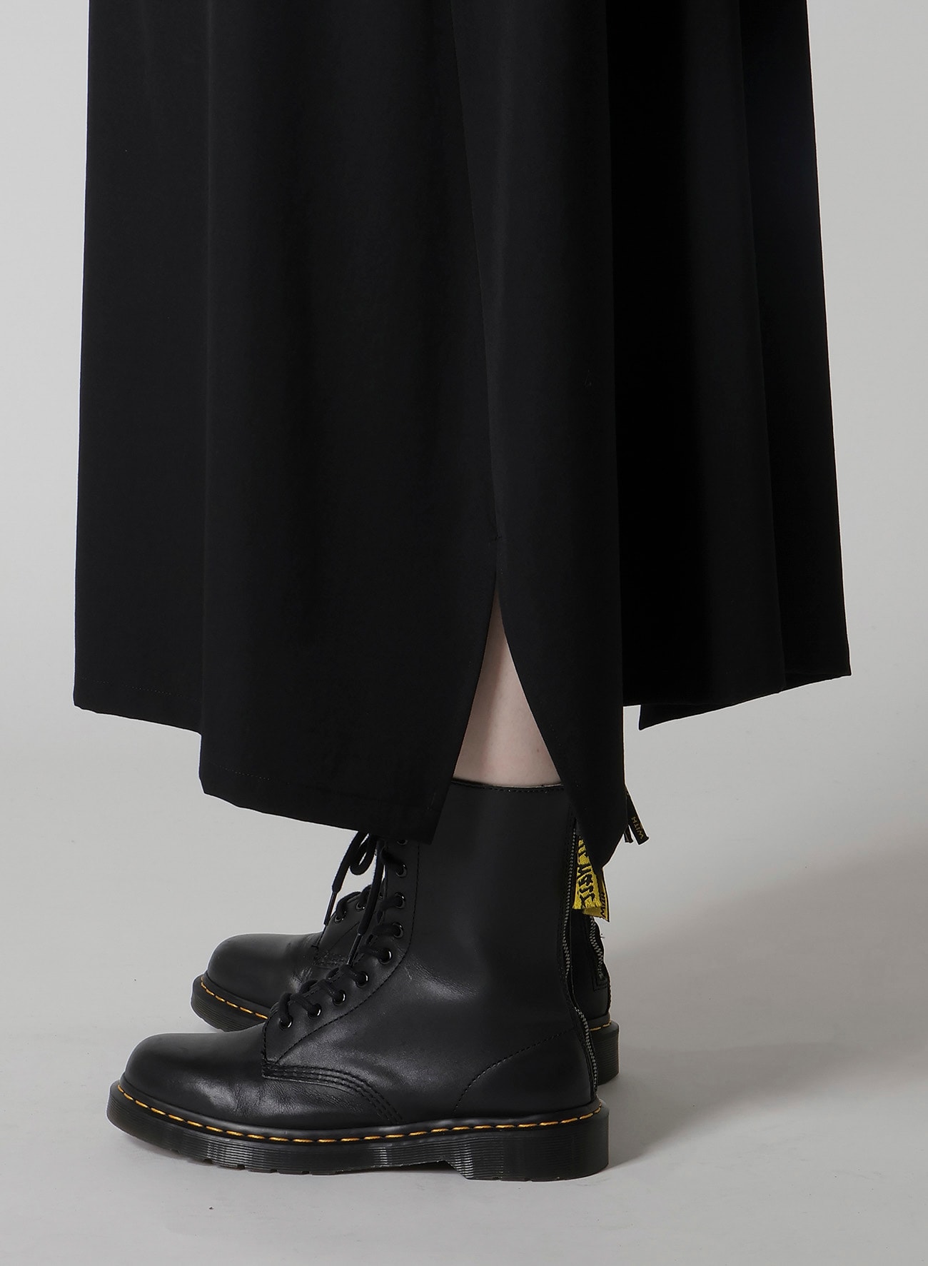 WOOL GABARDINE OVERALLS DRESS(XS Black): Y's｜THE SHOP YOHJI YAMAMOTO