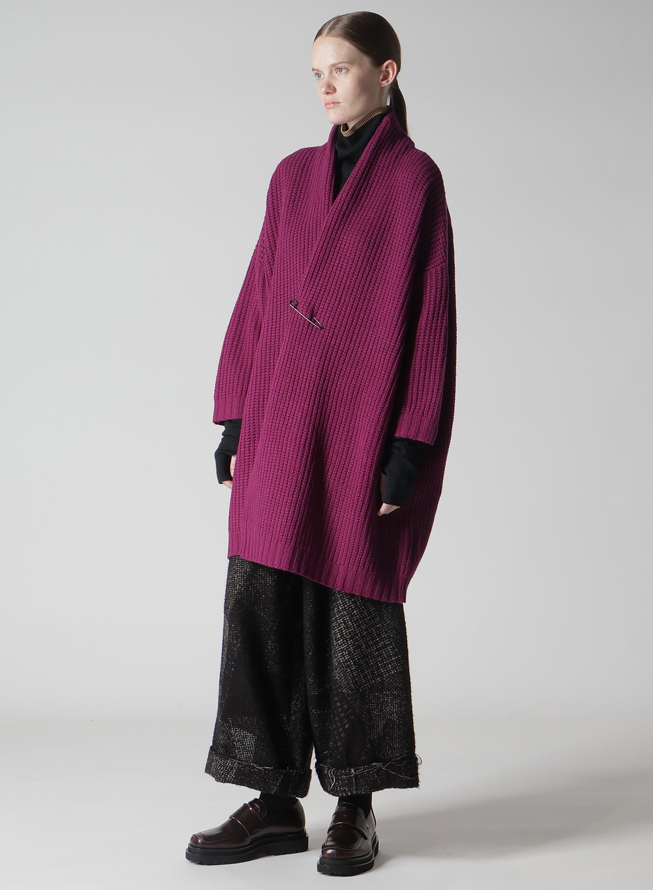 WOOL KNIT CARDIGAN(S Purple): Soldes｜THE SHOP YOHJI YAMAMOTO