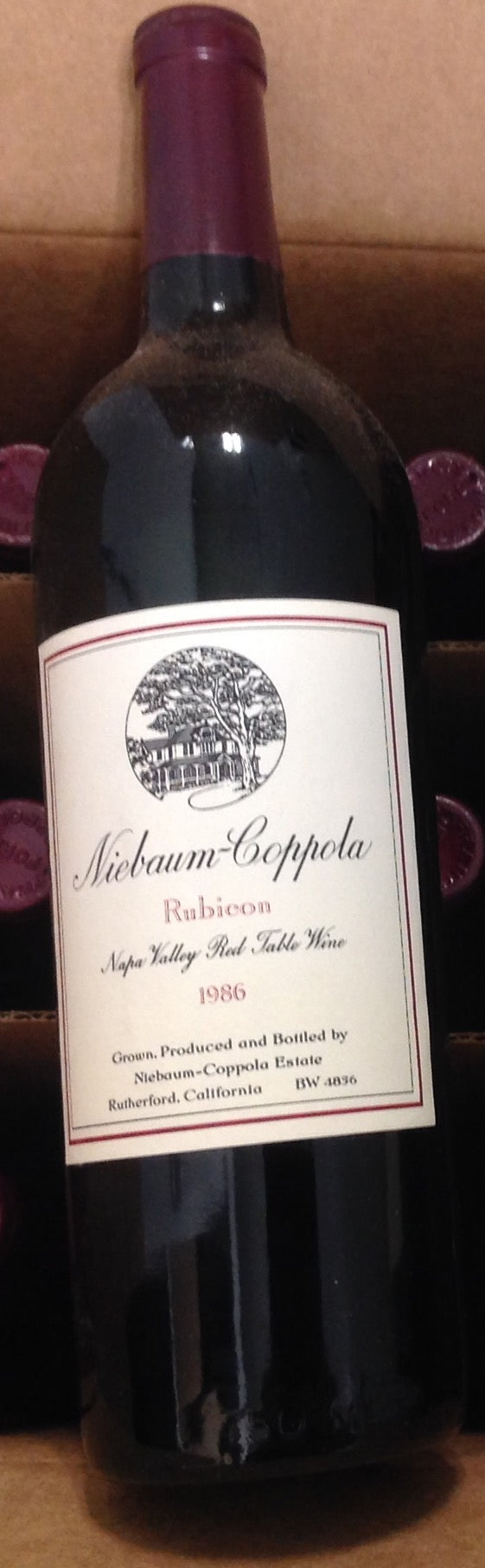 1986 Niebaum-Coppola Rubicon Rutherford, Napa red table wine – The