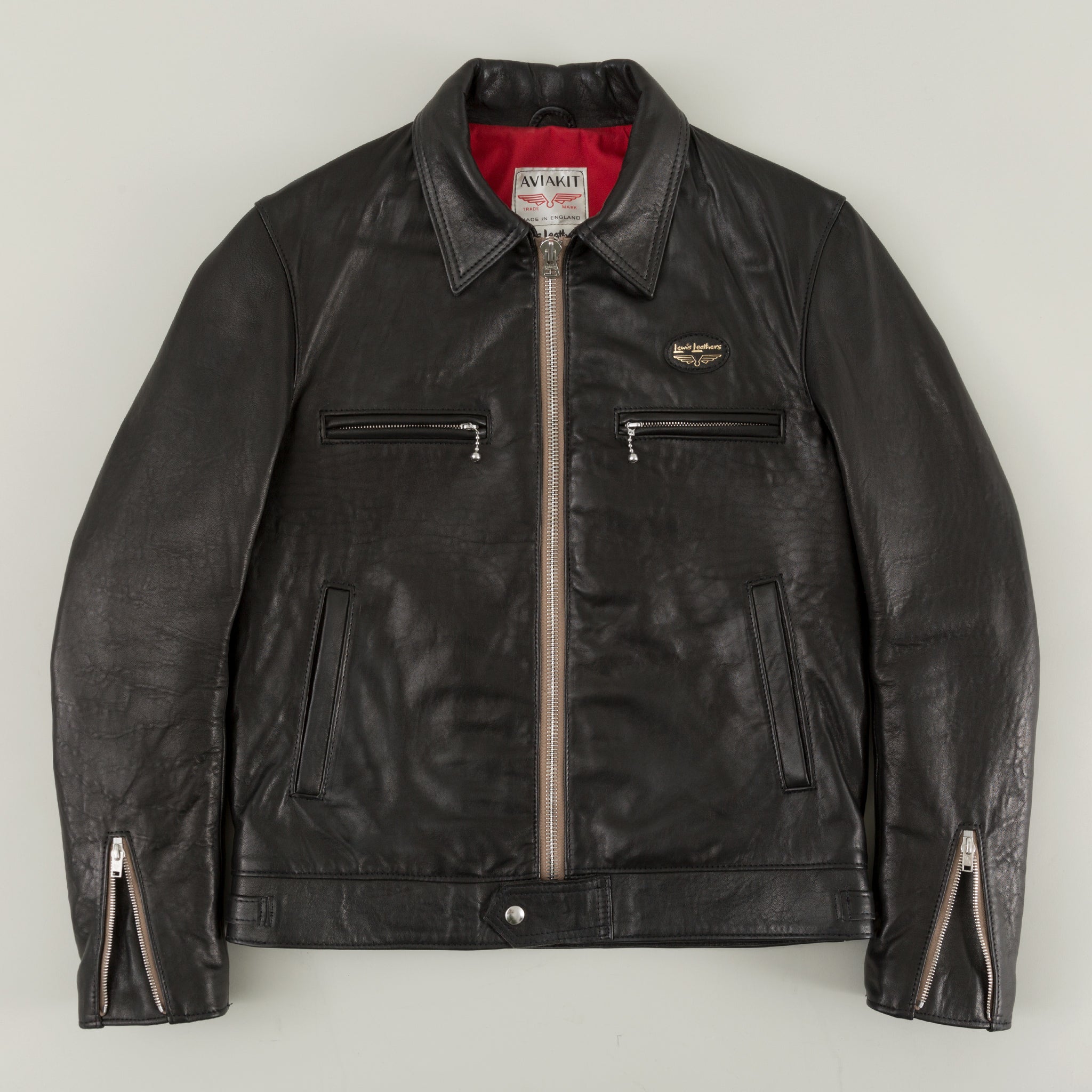 Lewis Leathers Dominator in Black Sheepskin - The Stronghold