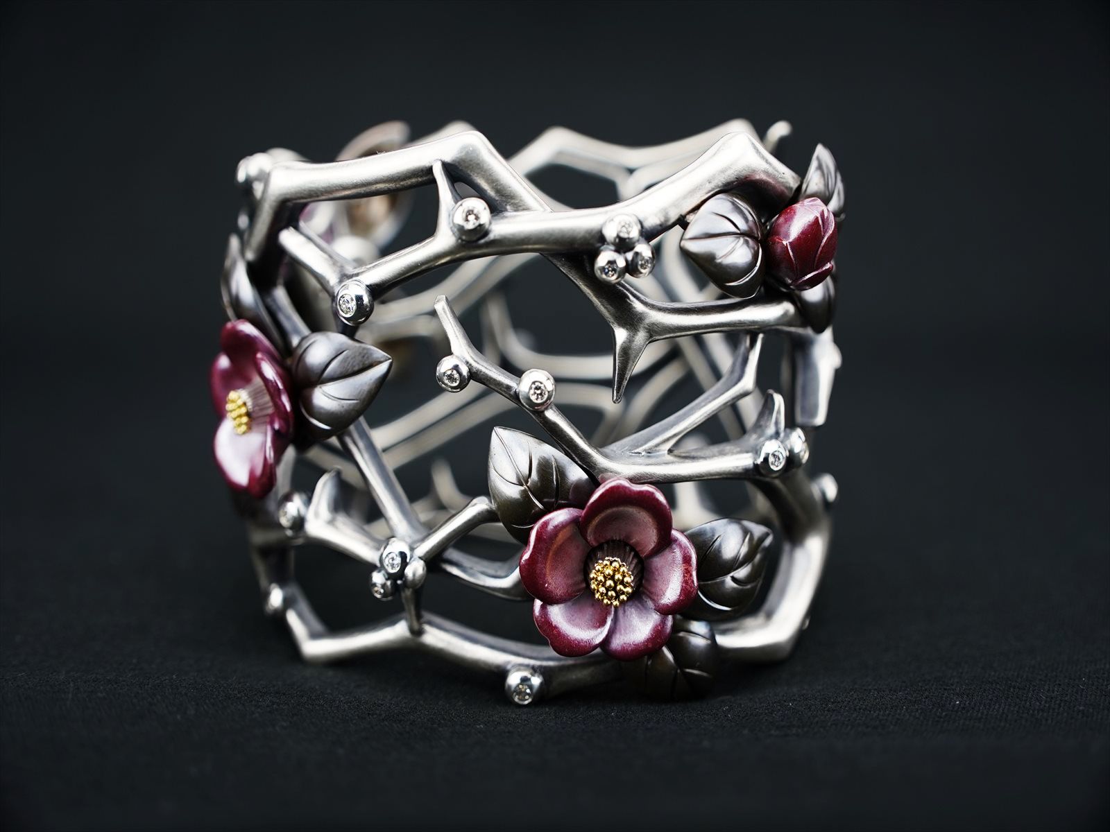 Bangle GL-0230-A（2008） K18YG/K18WG/SV/緋銅 /Diamond - 装身具