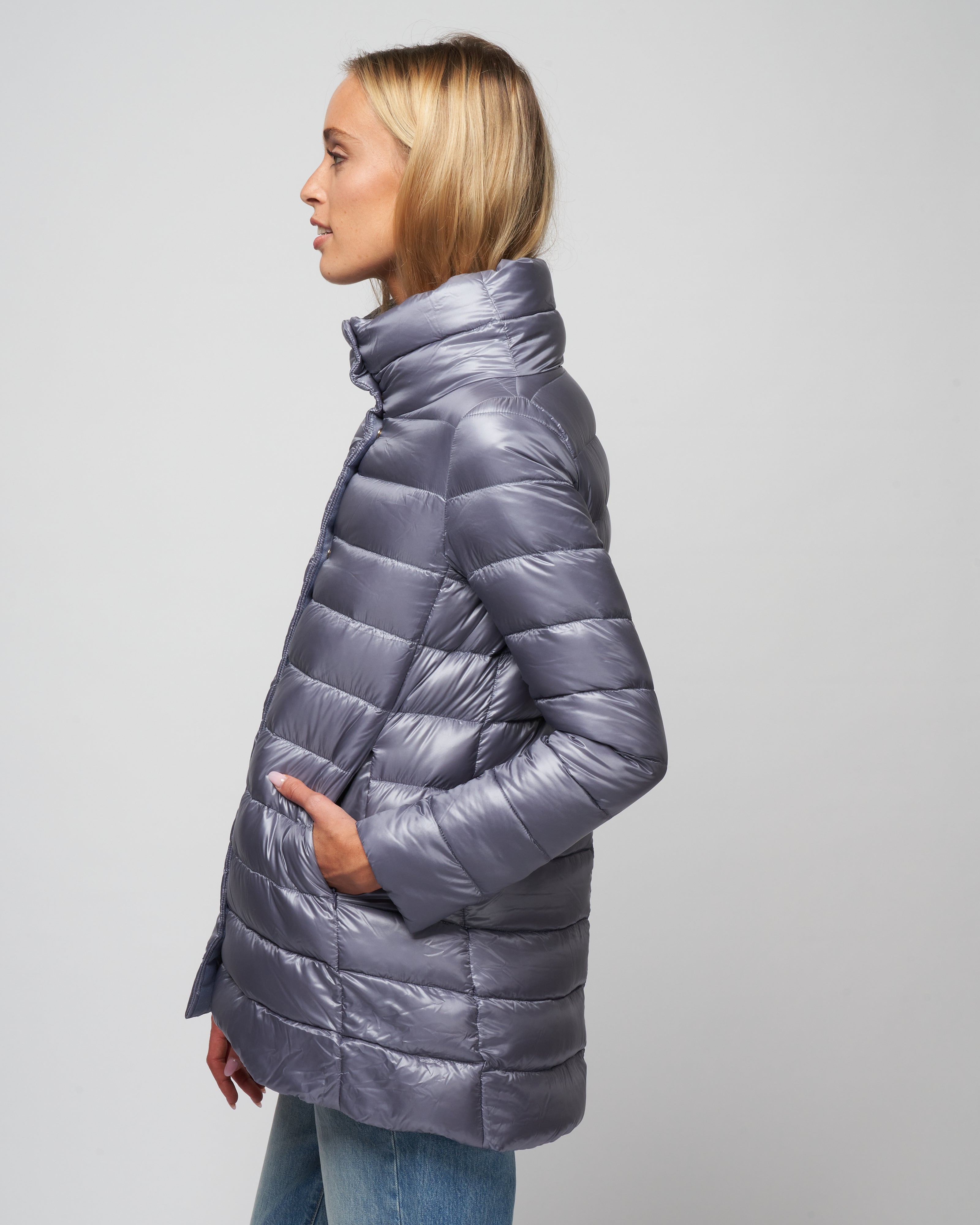 Herno Iconico Amelia A-Line, Hi-Lo Lilla Resort