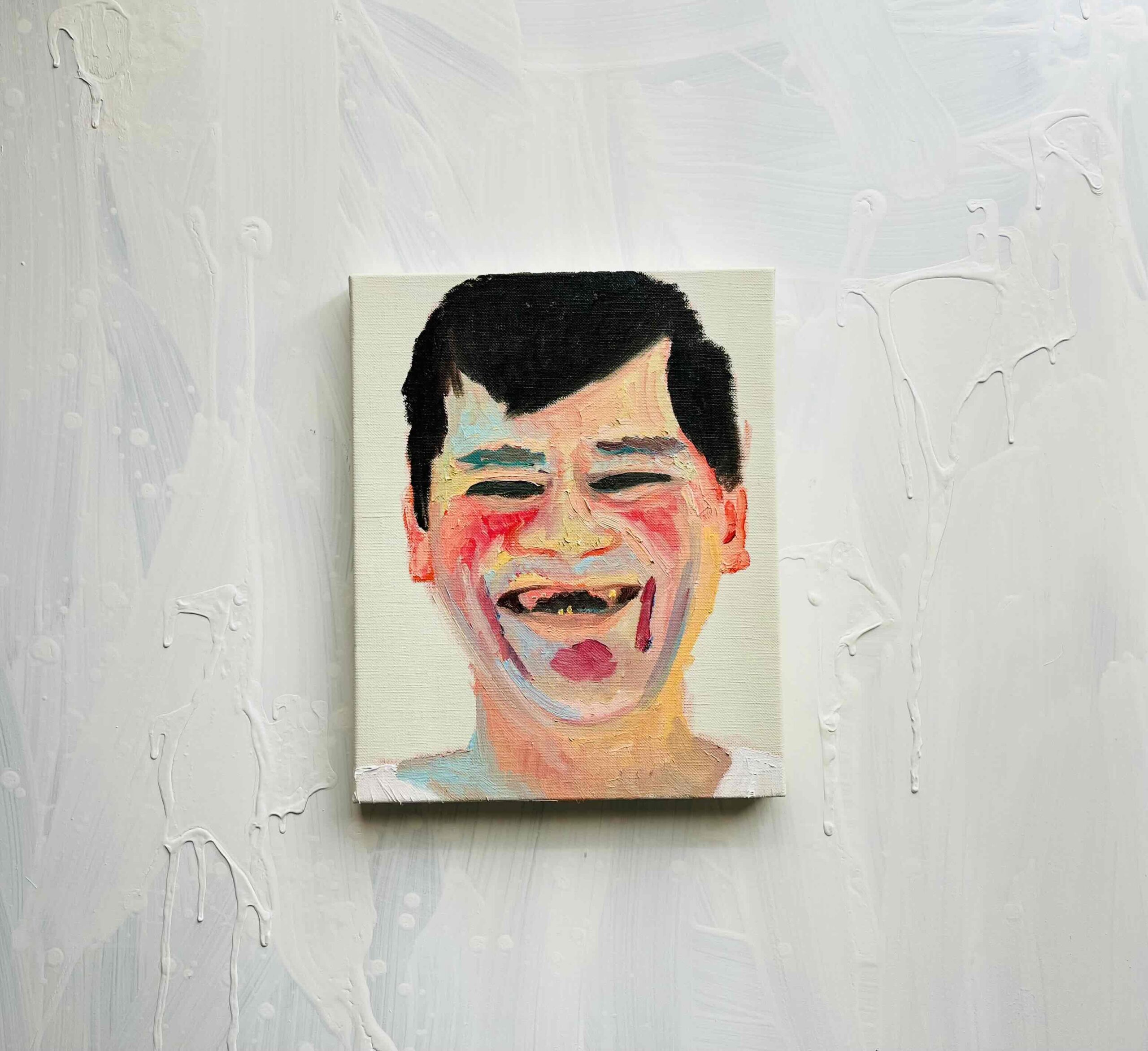 原画「ジミーちゃん」F3・油彩 | かいがのみせあかちゃん ｜インテリア