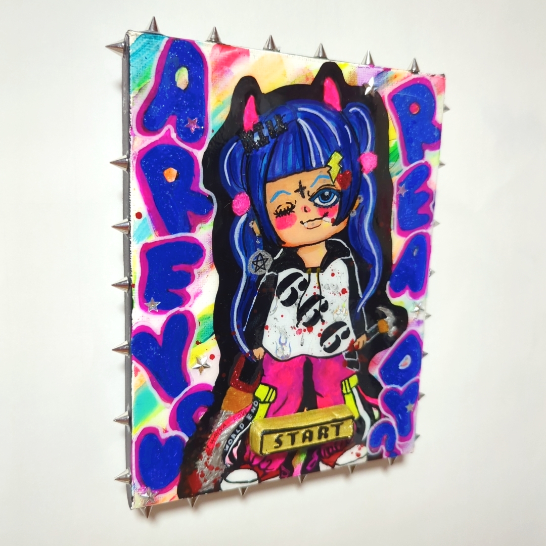 ✡NEW✡】Are you ready?【F0号】現代アート,イラスト | Chika Shinoda