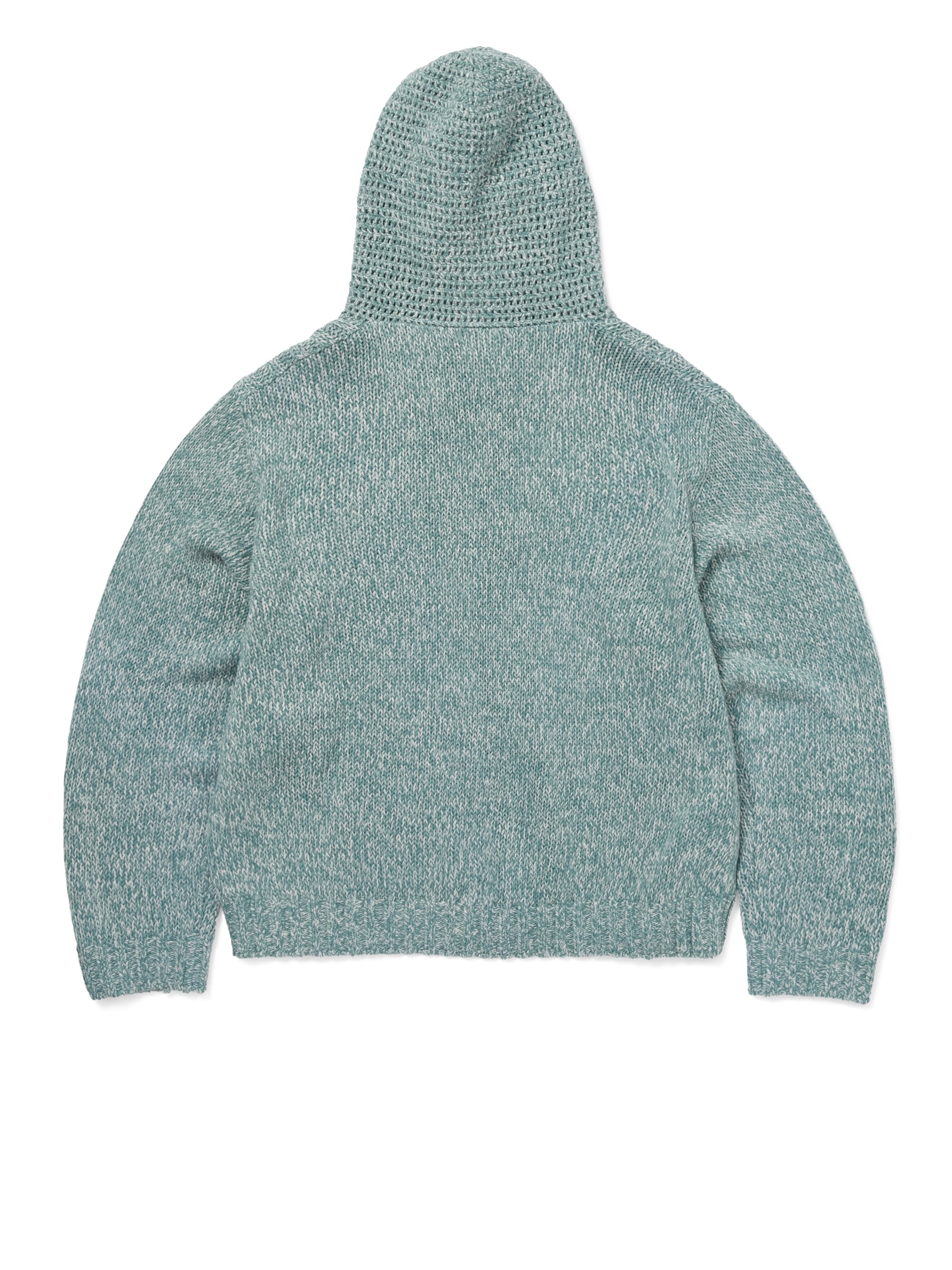 Crochet Knit Zip Up Hoodie – thisisneverthat® JP