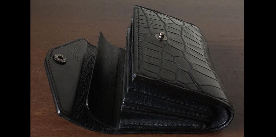 three2four pocket クロコ three2four | 総手縫いオリジナル革製品