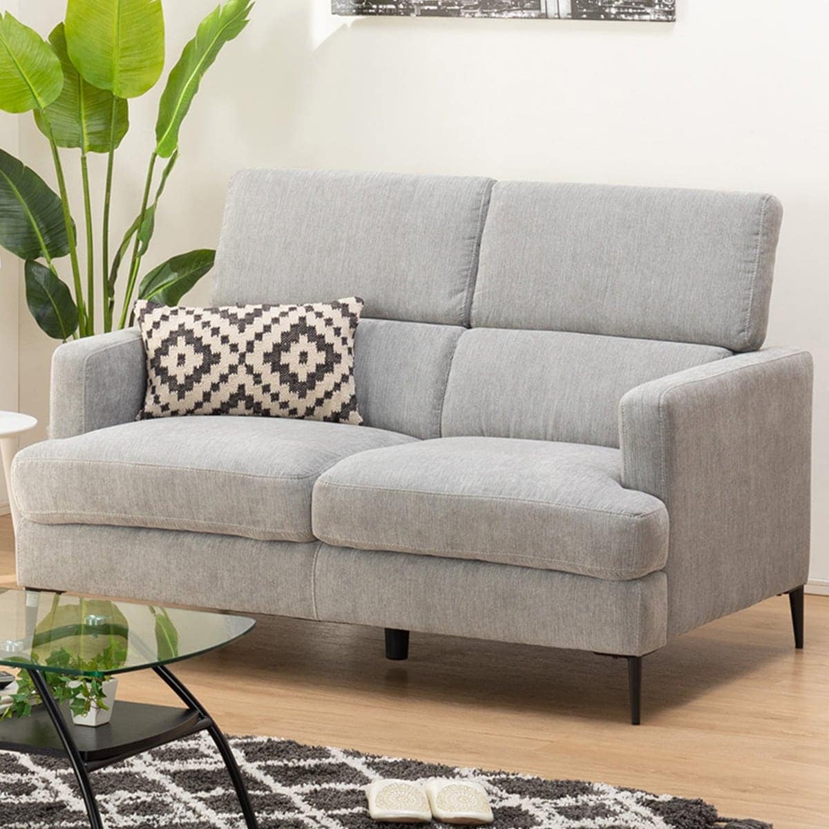 幅143cm]ソファ 2人用ソファ 布張りソファ 2人掛け コンパクト 二人