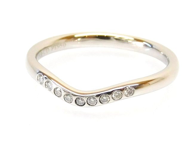 楽天市場】ティファニー カーブドバンドリング 9pダイヤの通販