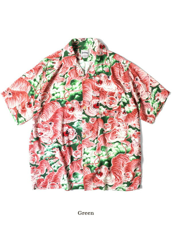 HOUSTON ヒューストン シャツ 百虎 アロハシャツ メンズ レディース