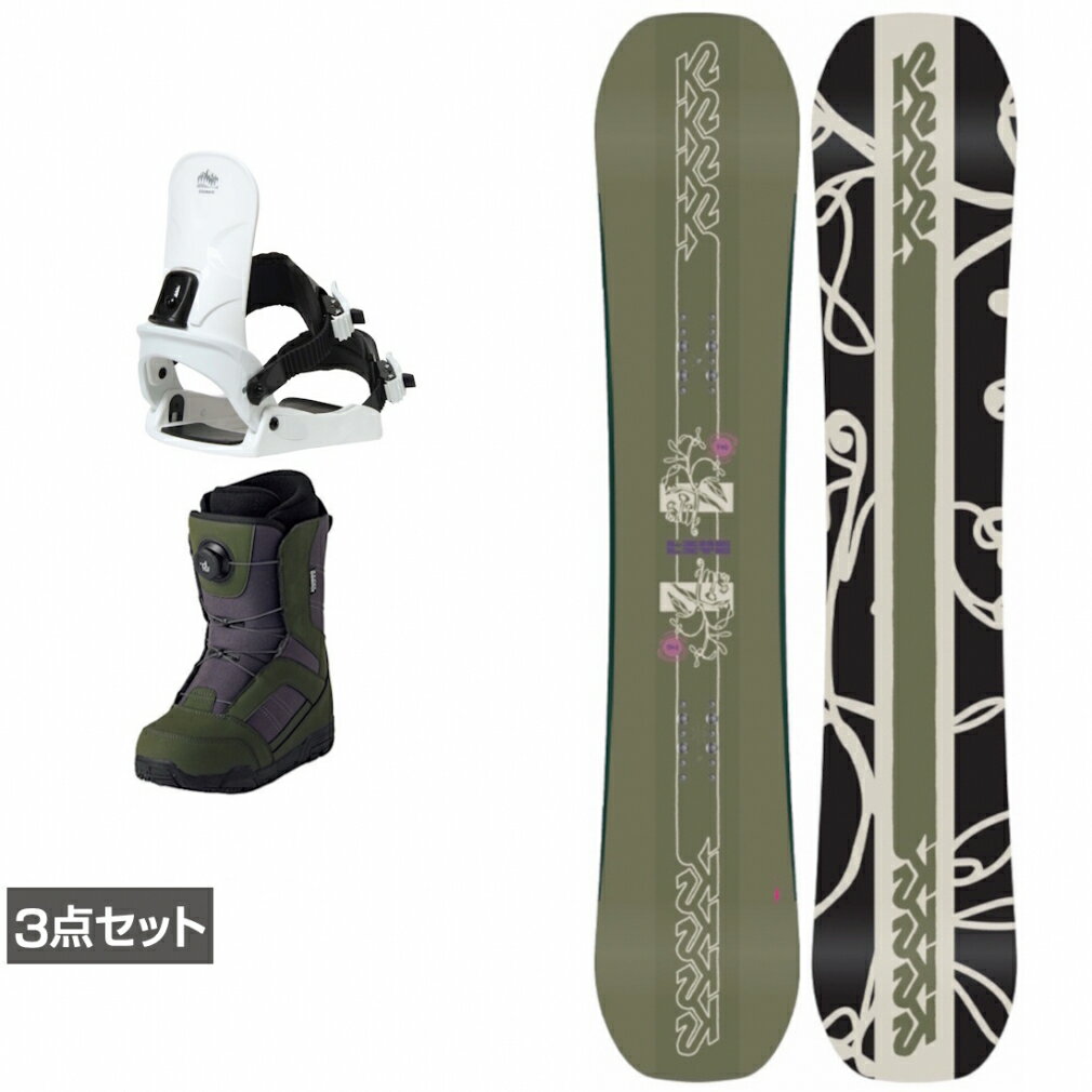 楽天市場】スノーボード 3点セット（ブランドK2）（ボード