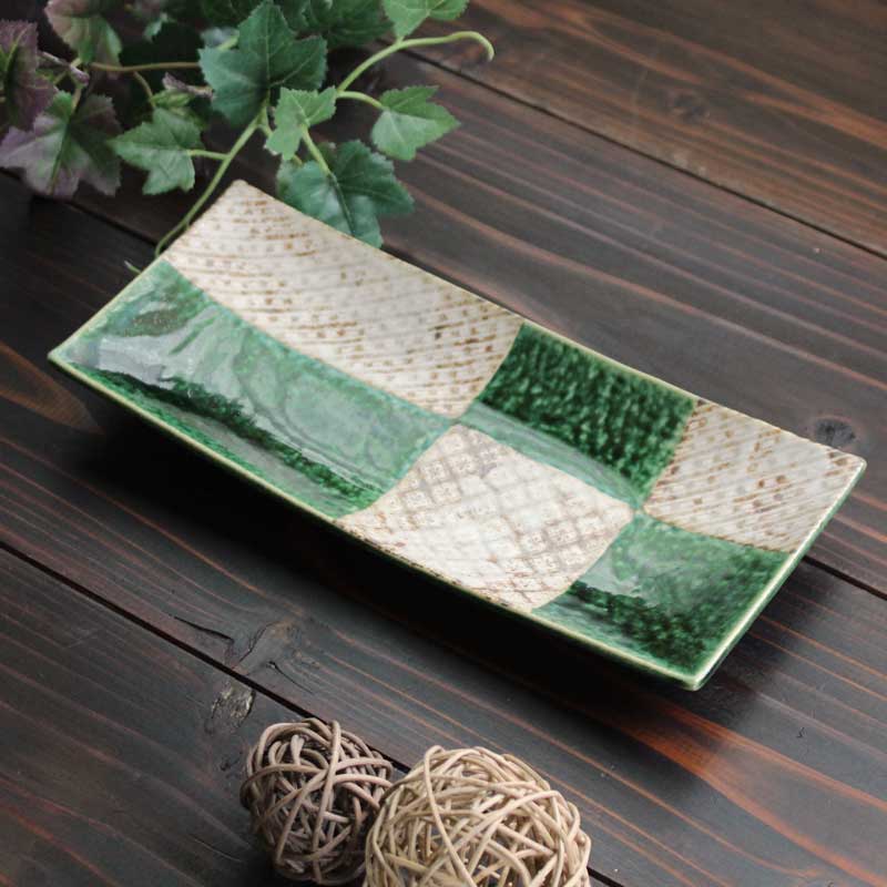 楽天市場】織部 長角皿の通販