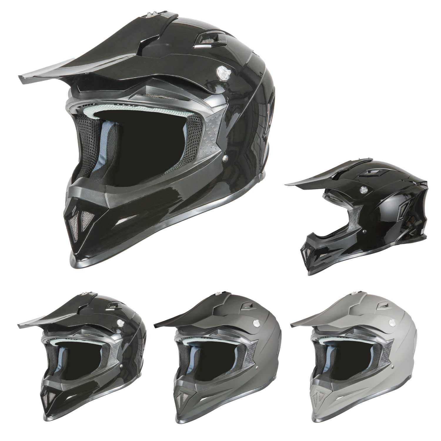 楽天市場】オフロード ヘルメット マットブラックの通販