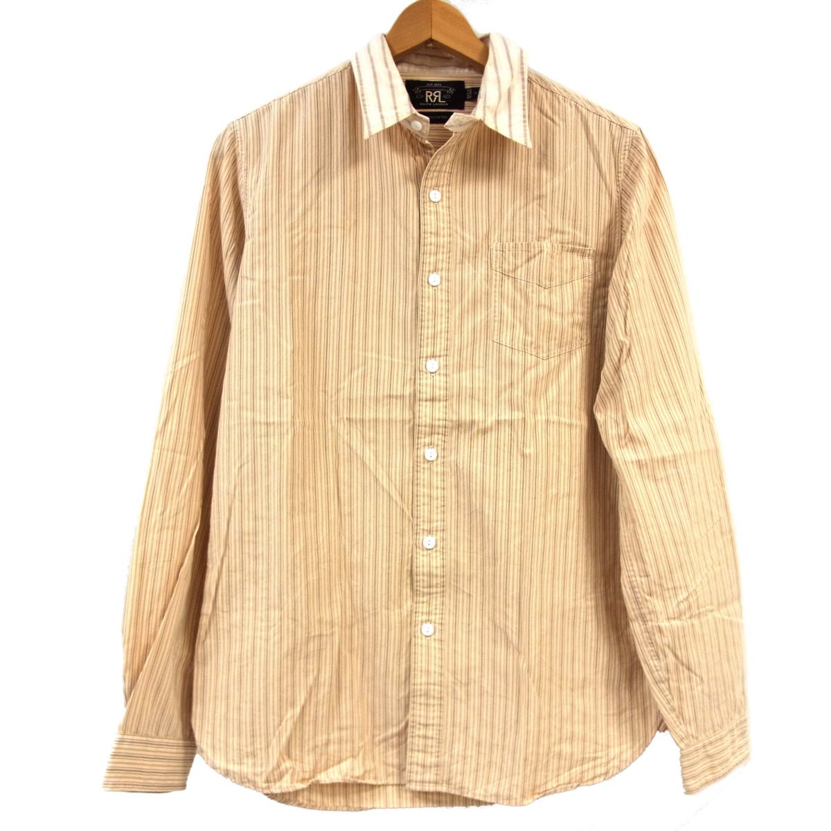 楽天市場】ダブルアールエル（柄ストライプ）（カジュアルシャツ