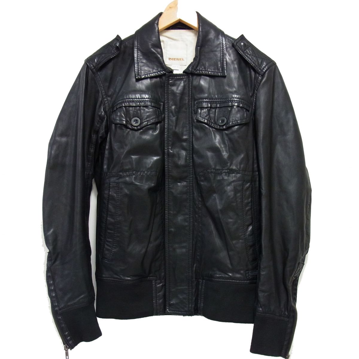 楽天市場】ディーゼル diesel ライダース ジャケット ラムレザーの通販