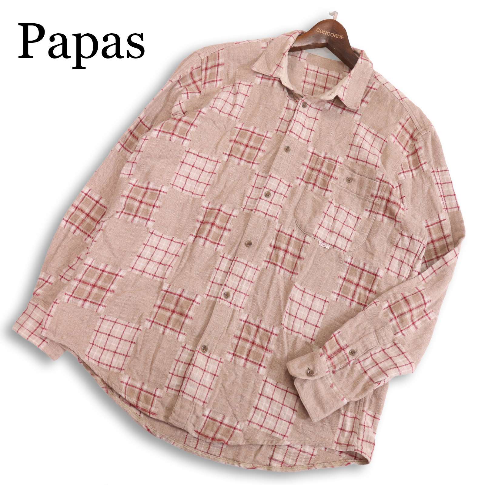 楽天市場】パパス メンズ ネルシャツの通販