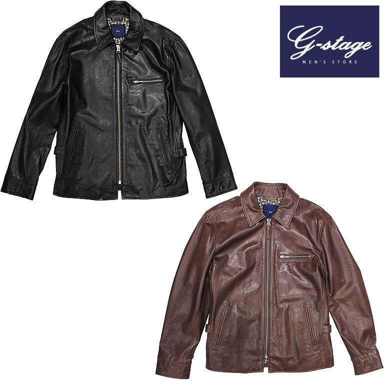 楽天市場】g-stage ジャケット レザー 羊革の通販