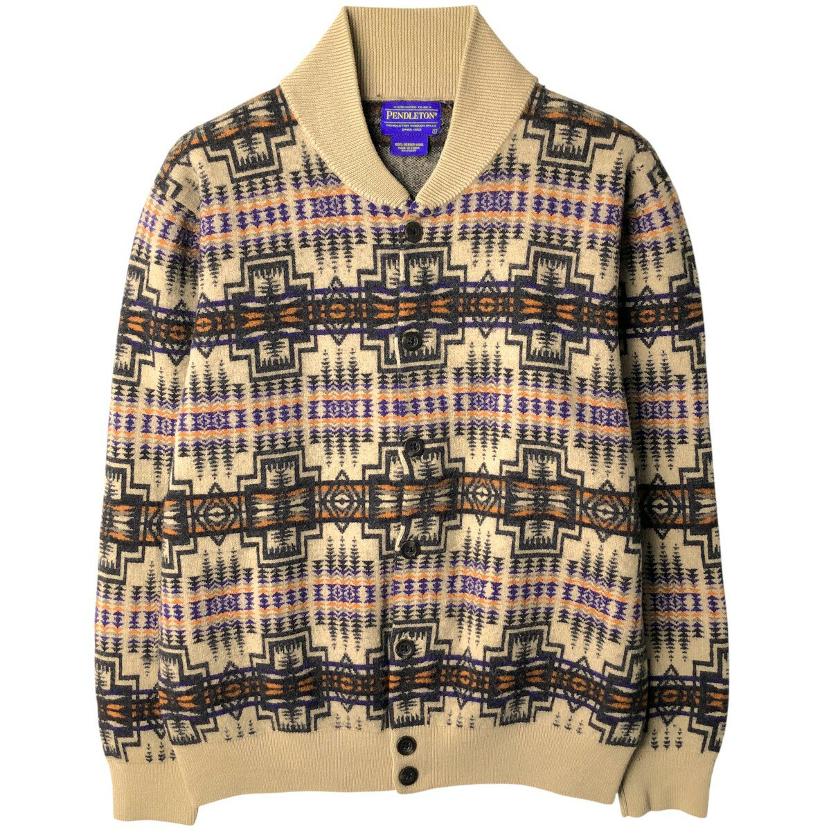 楽天市場】ショールカラー カーディガン（ブランドペンドルトン