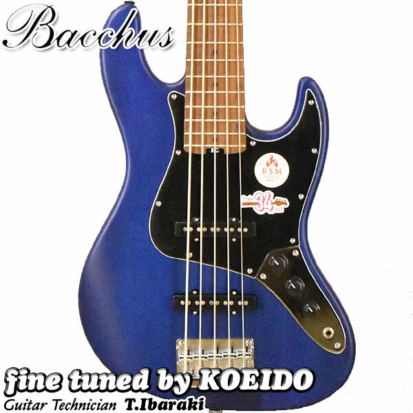 楽天市場】エレキベース バッカス 5弦（カラーブルー）（楽器・音響