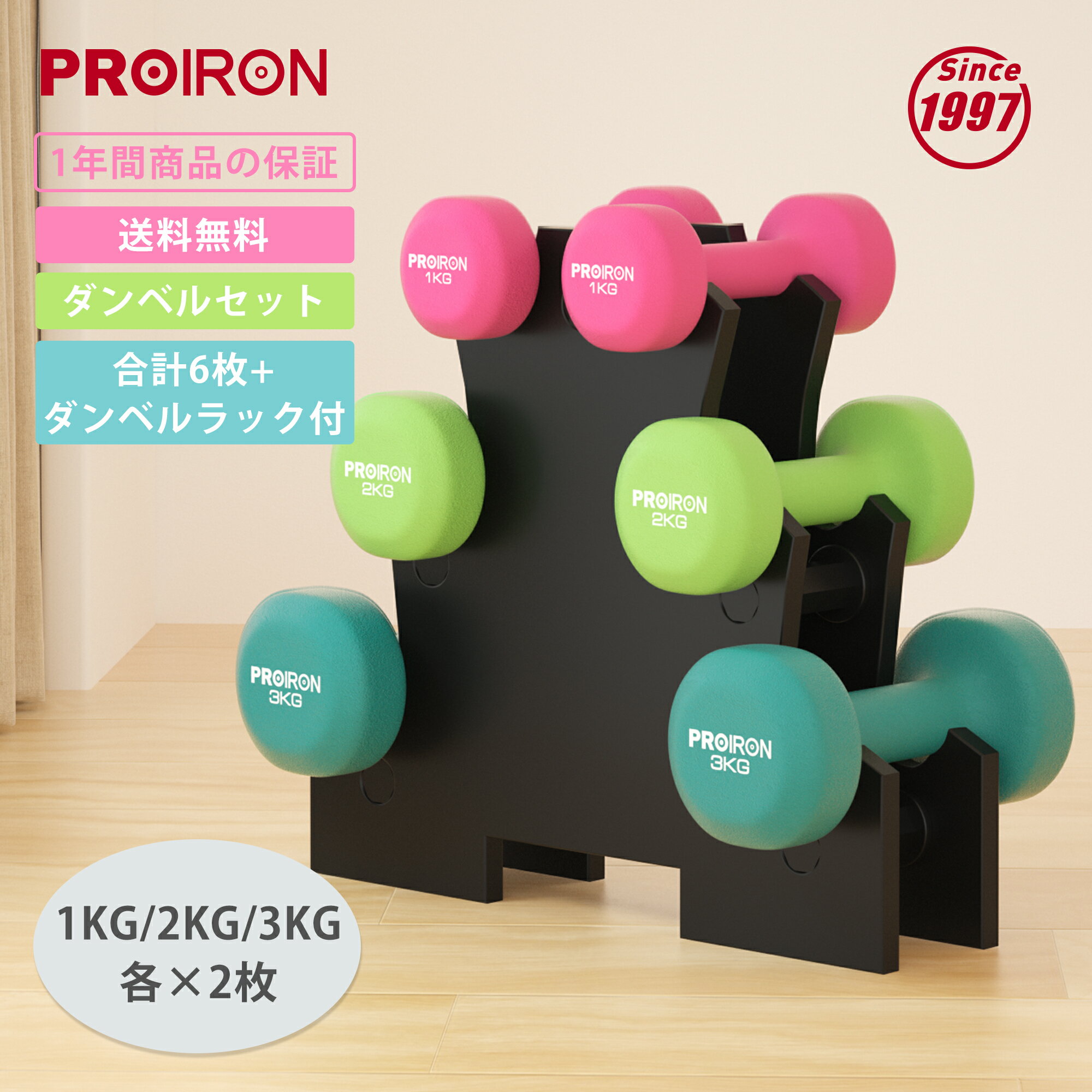 楽天市場】PROIRON ダンベル 2個セットの通販