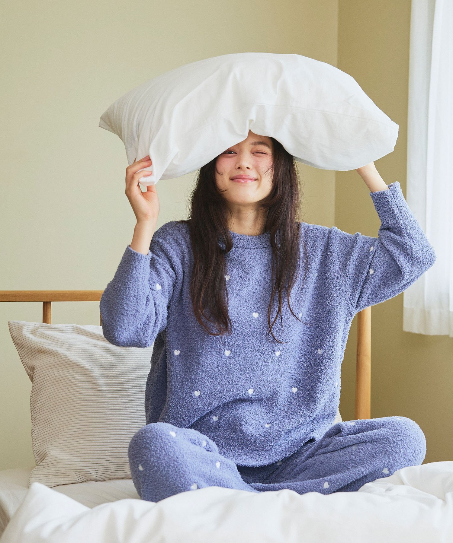 楽天市場】ハート（カラーブルー）（ナイトウェア・ルームウェア