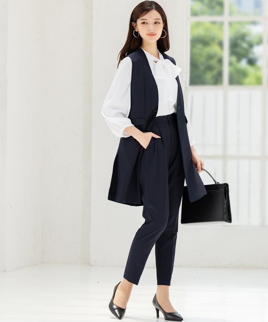 楽天市場】ベスト ジレ（カラーネイビー）（スーツ・セットアップ