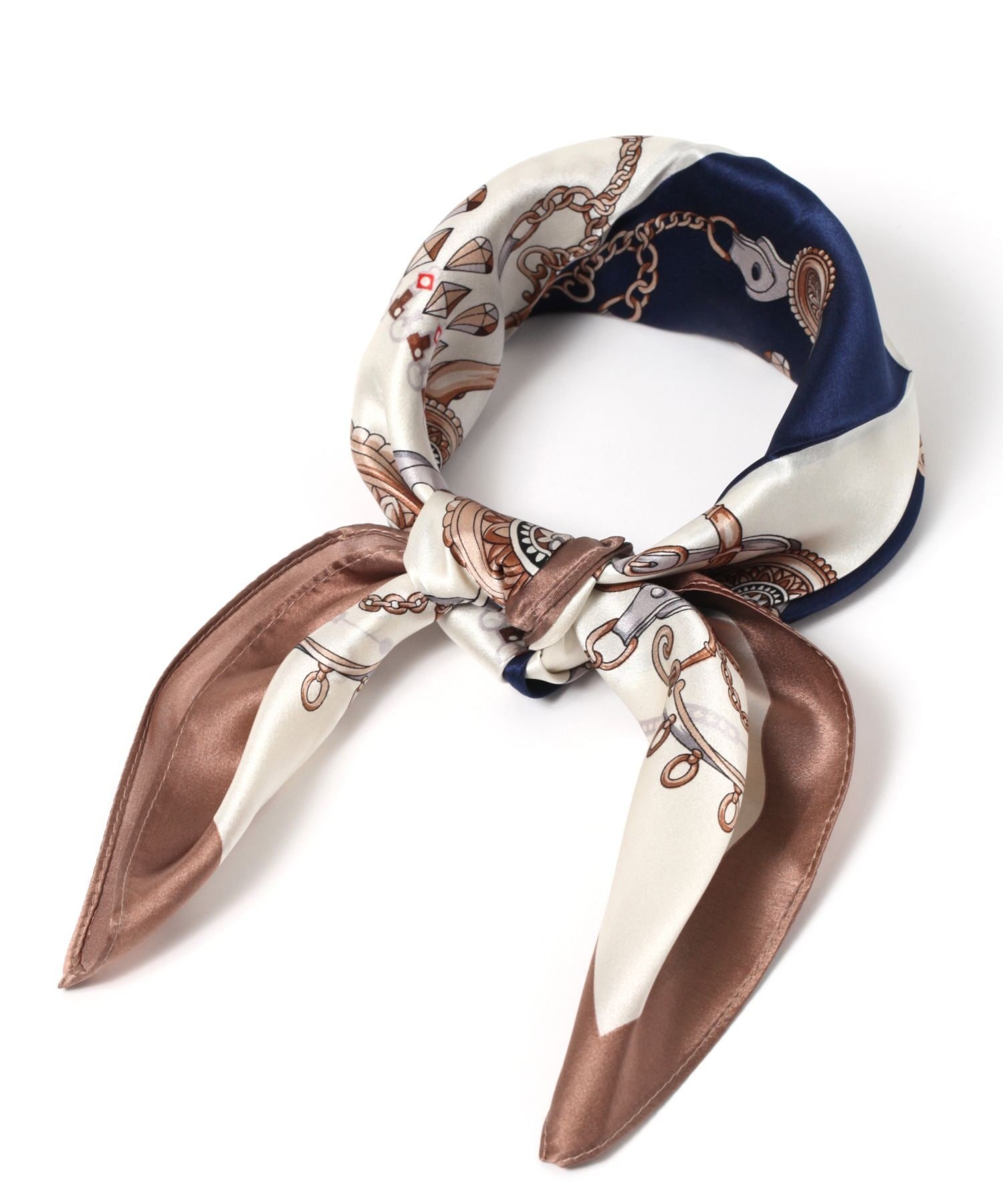 楽天市場】スカーフ 青（カラーネイビー）（バッグ・小物・ブランド