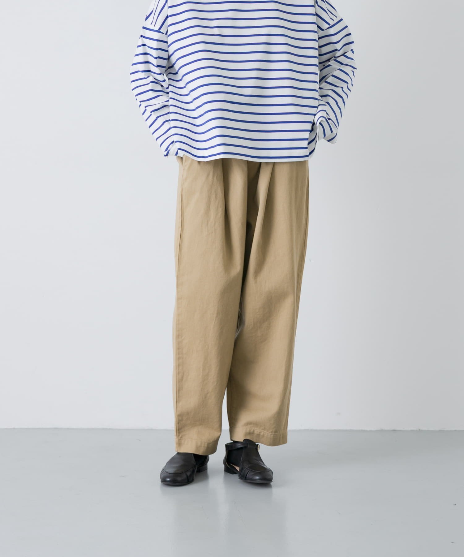 2025 春夏新作 かぐれ kagure リネンレーヨンワイドギャザーパンツ＊Y