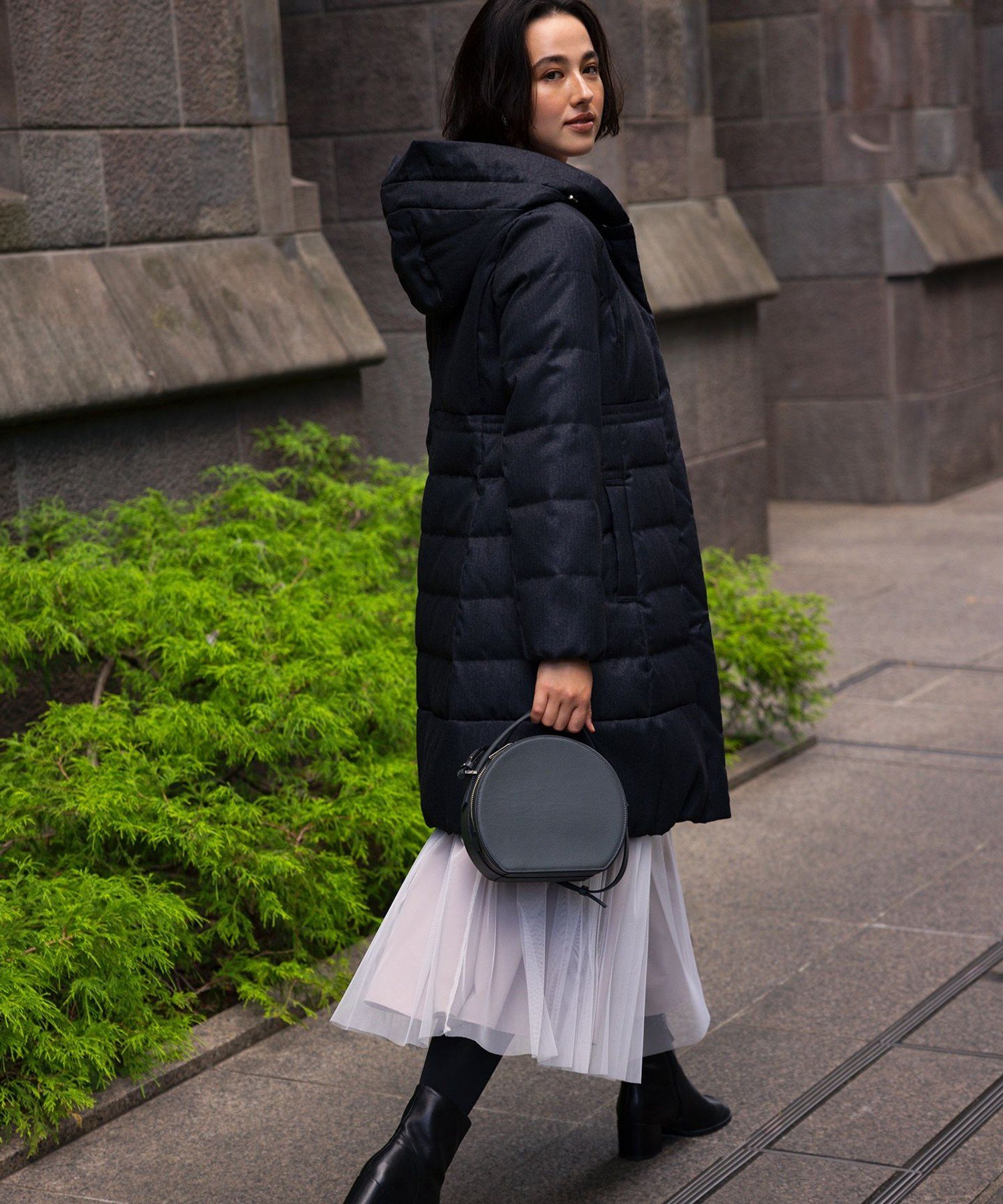 楽天市場】ダウンコート（柄プリント・着丈（トップス・コート