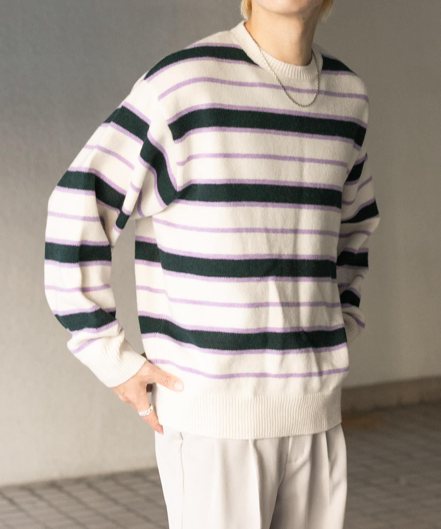 楽天市場】ボーダー（ニット・セーター｜トップス）：メンズ