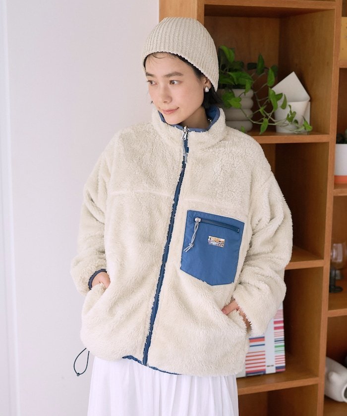 楽天市場】ボアフリース ジャケット リバーシブルの通販