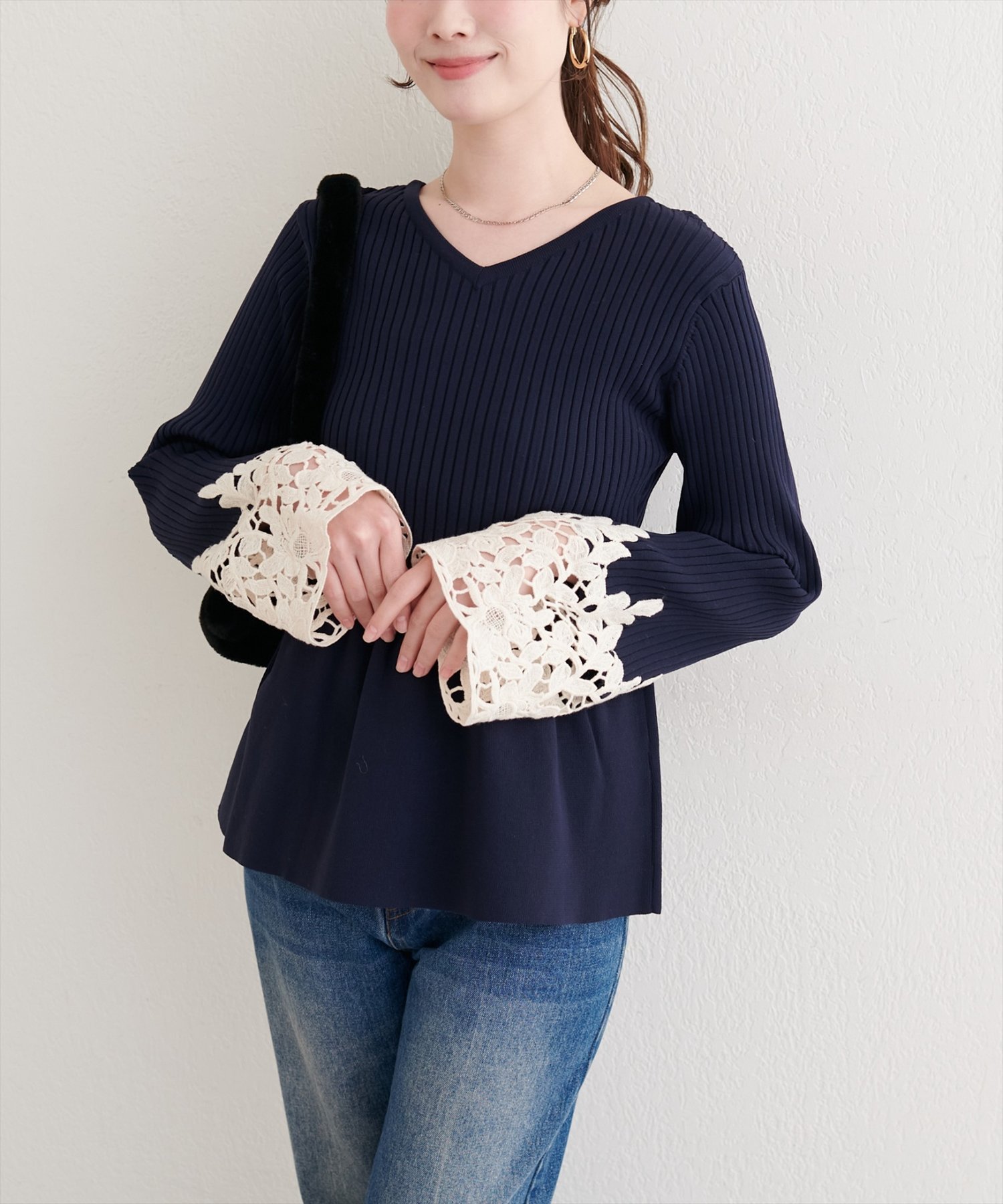 楽天市場】ペプラム（ネックラインVネック）（レディースファッション