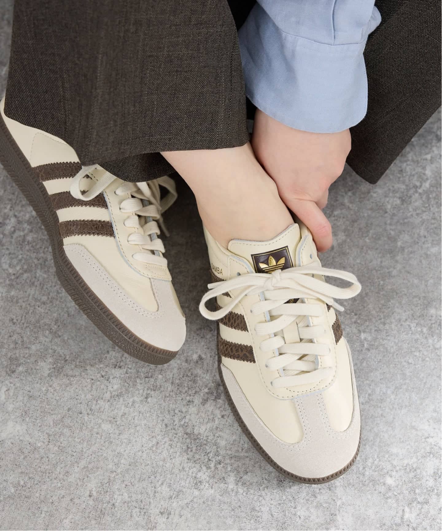 楽天市場】adidas samba（カラーベージュ）（スニーカー｜レディース靴