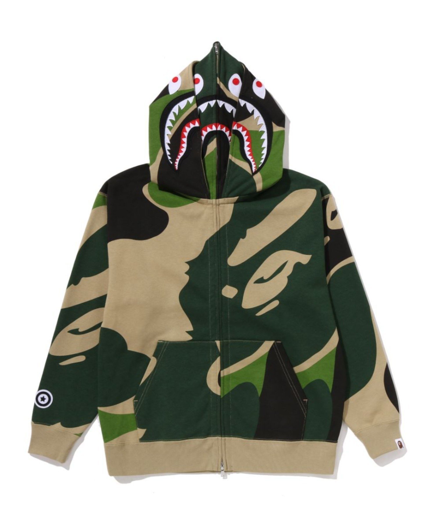 楽天市場】camo shark full zip hoodieの通販