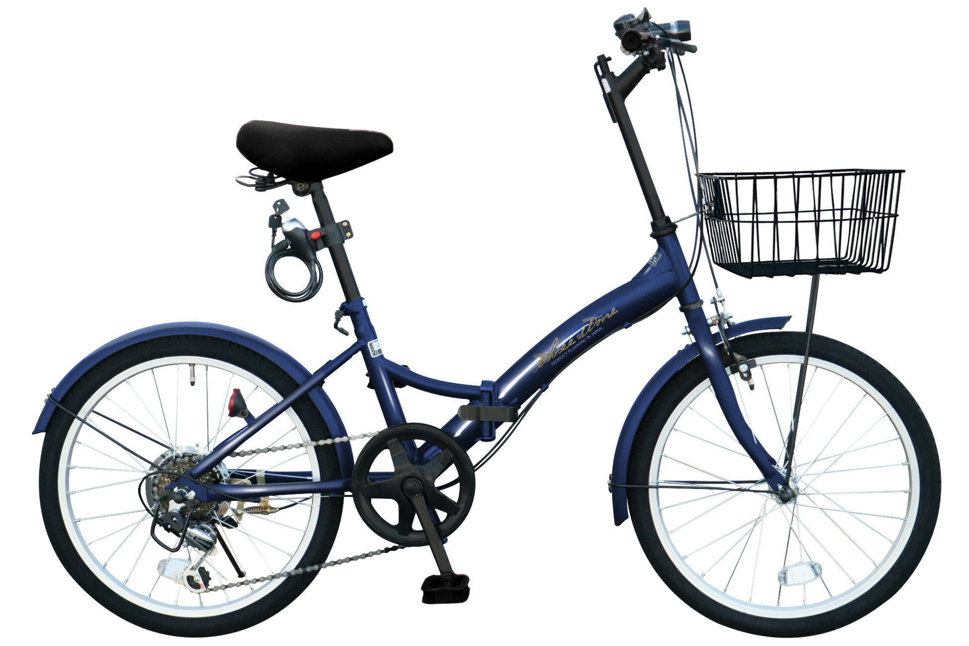 楽天市場】折りたたみ自転車（カラーネイビー）の通販