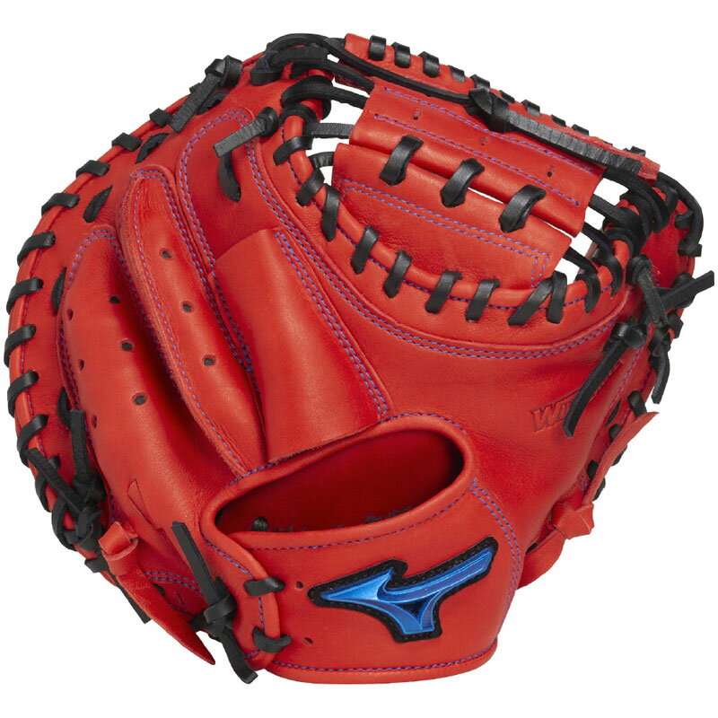 髙橋公平 ゼット 日本製 旧ラベル 軟式キャッチャーミット ブルー 髙橋