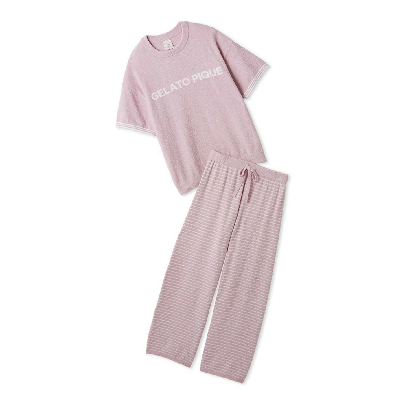 楽天市場】ジェラートピケ ルームウェア セット（カラーピンク