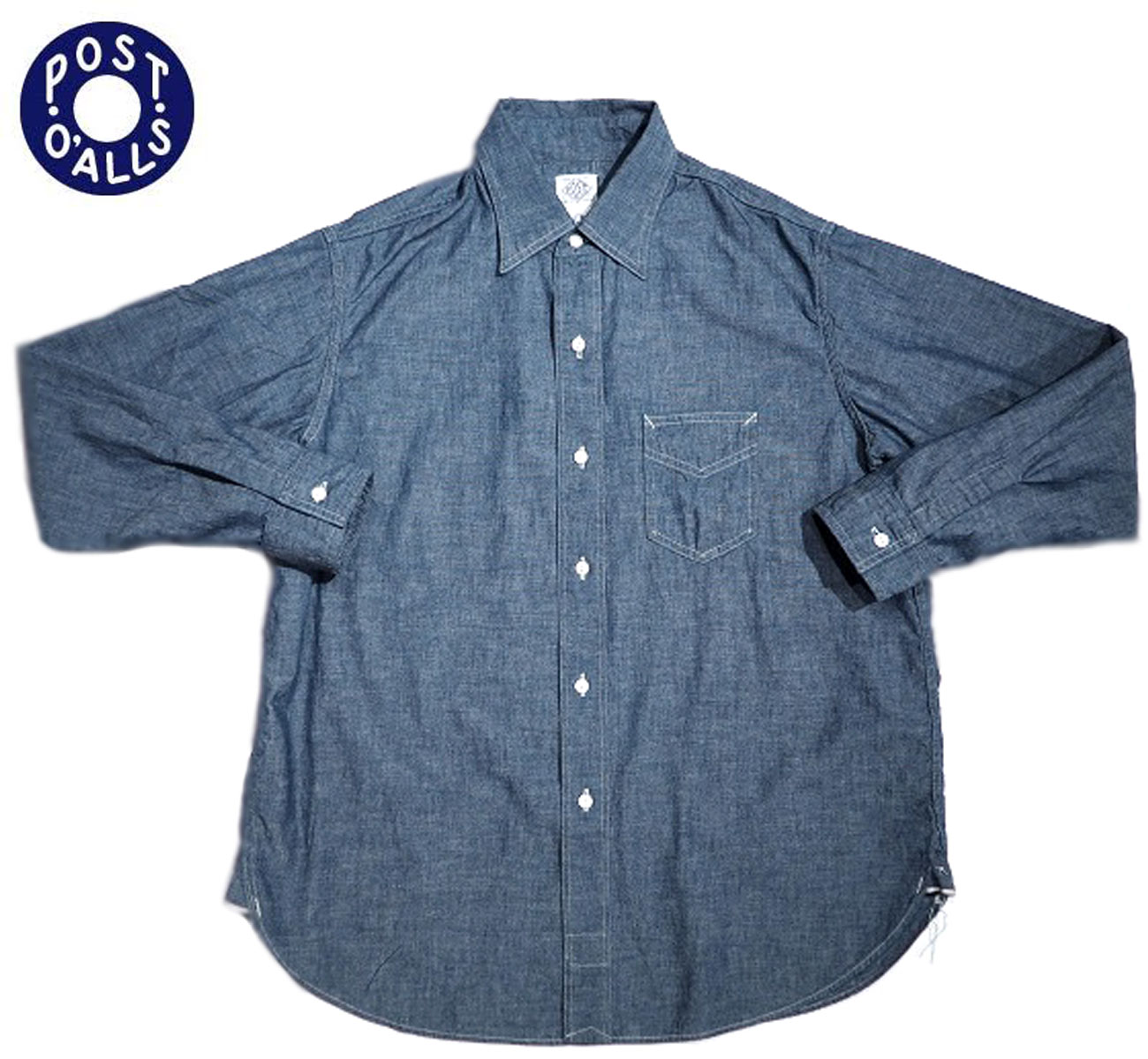 楽天市場】ポストオーバーオールズ シャンブレー（サイズ（S/M/L）M
