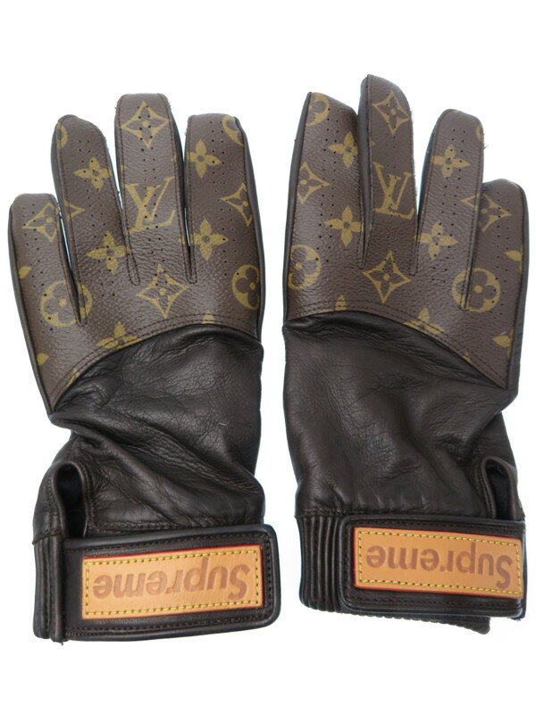 LOUIS VUITTON】【Supreme】【手袋】ルイヴィトン『モノグラム レザー