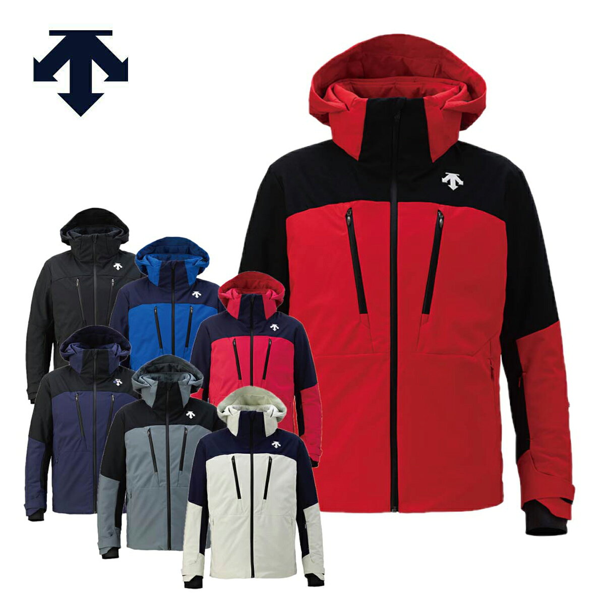 楽天市場】デサント スキーウェア（カラーレッド）（スポーツ