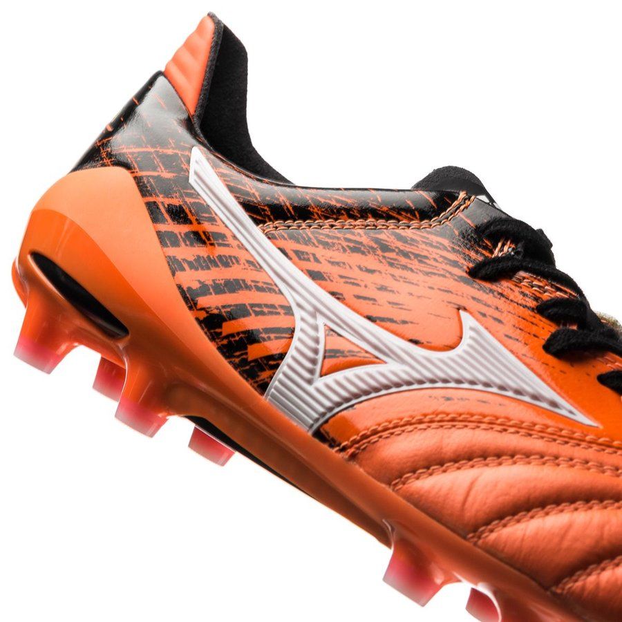 Mizuno Morelia Neo II Made in Japan FG - Orange Clownfish/White/Black