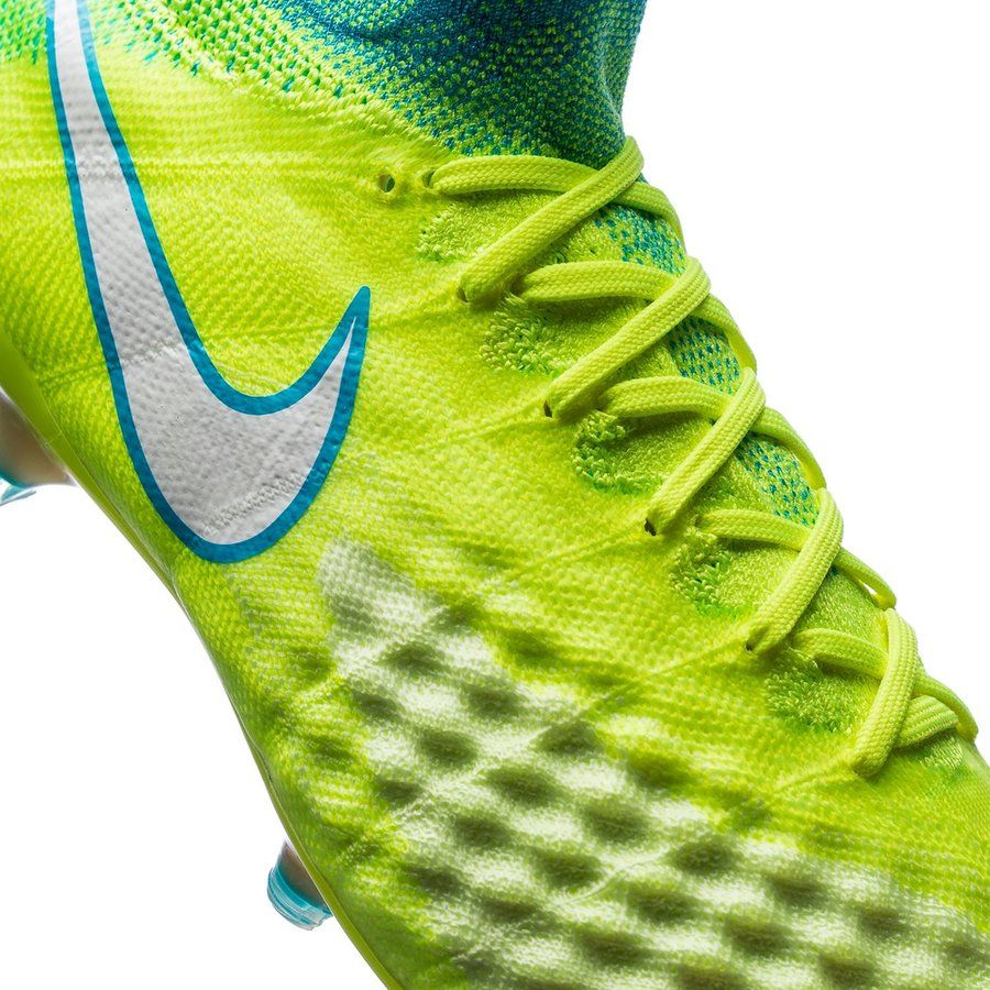 Nike Magista Obra II FG Motion Blur - Volt/White/Chlorine Blue Women