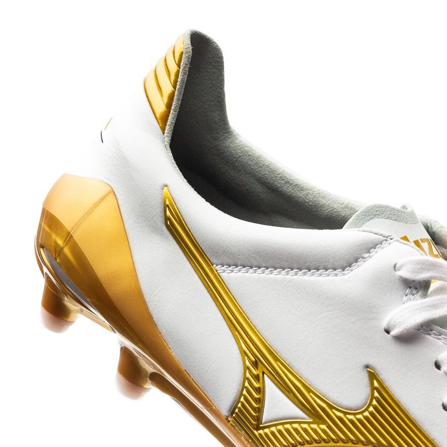 Mizuno Morelia Neo II Made in Japan FG Victory Gold - White/Gold