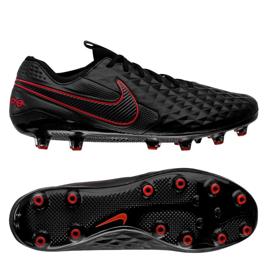 Nike Tiempo Legend 8 Elite AG-PRO Black X Chile Red - Black/Dark