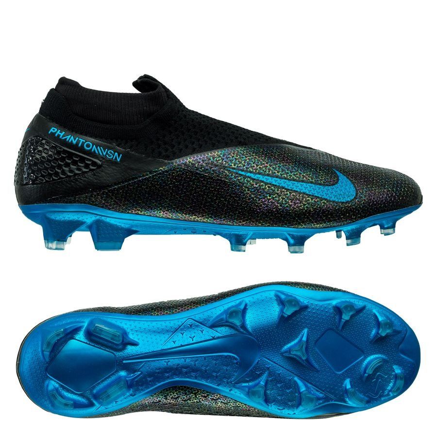 Nike Phantom Vision 2 Elite DF FG Wavelength - Black/Laser Blue