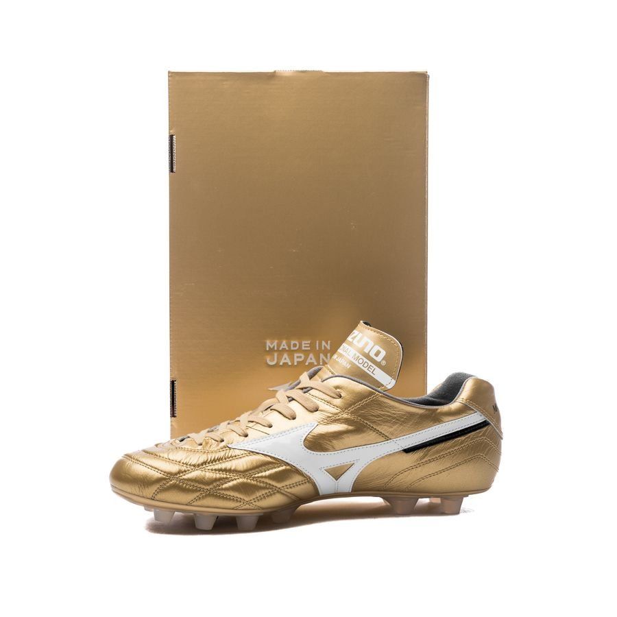 Mizuno Morelia Ultra Light Made in Japan FG - Gold/White