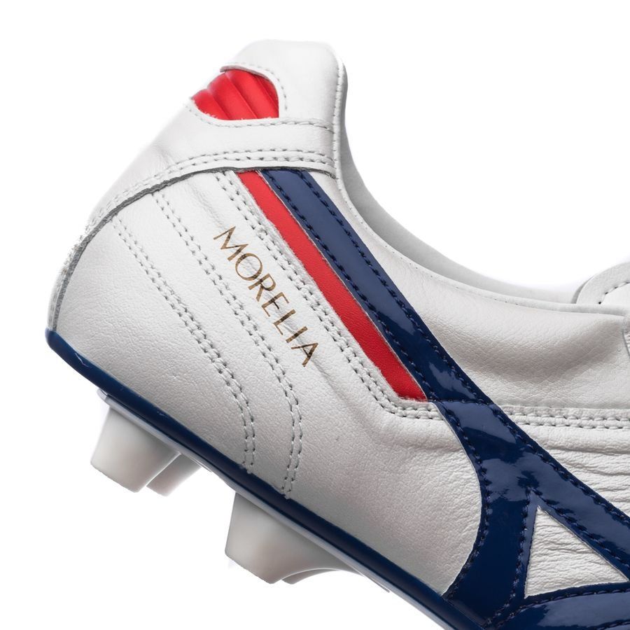 Mizuno Morelia II Made in Japan FG Next Wave - White/High Risk Red