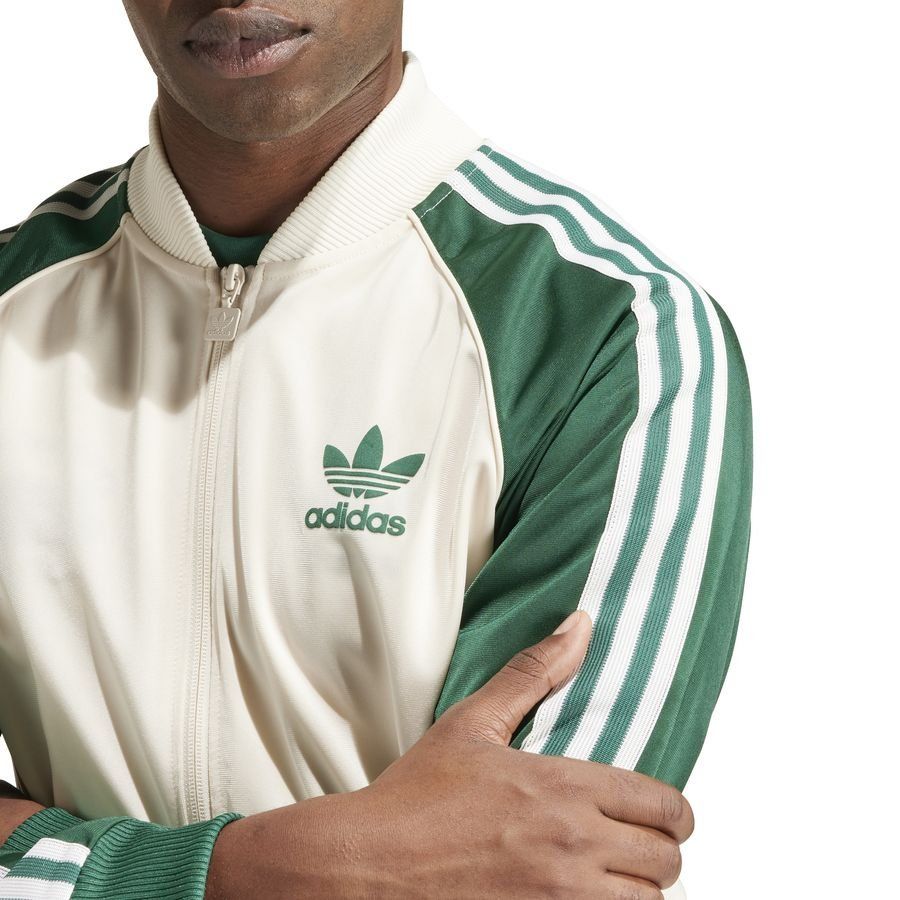 adidas Originals Track Top SST - Wonder White/Core Green