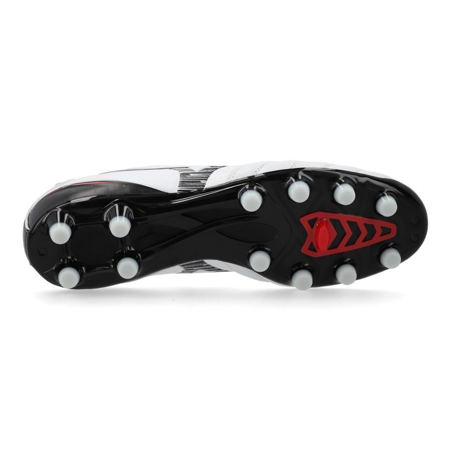 Mizuno Morelia Neo IV Pro FG - White/Black/Chinese Red