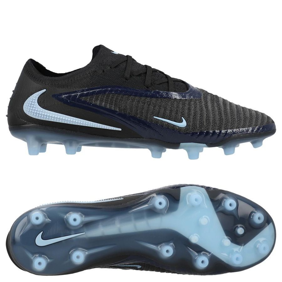 Nike Phantom 6 Elite Low Cut AG-PRO Shadow - Black/Ice Blue