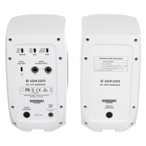 ADAM Audio D3V White – United States